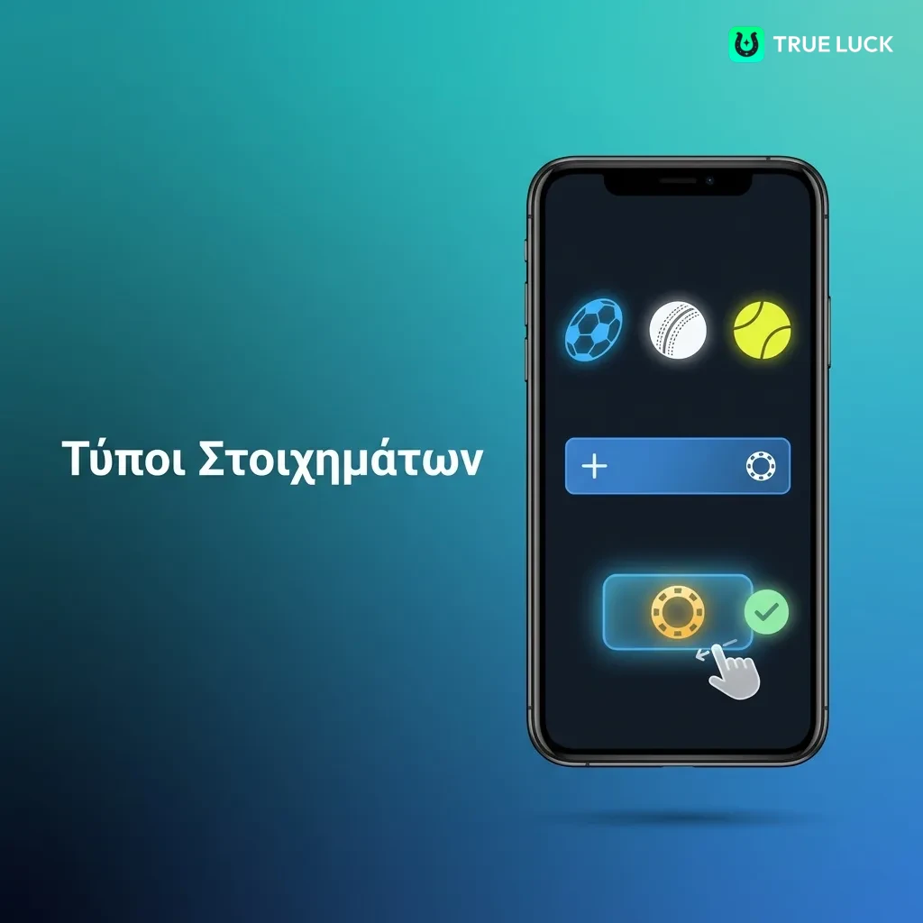 Infographic showing four main betting result types: Over/Under, Handicap, Correct Score, and Double Chance for TrueLuck platform