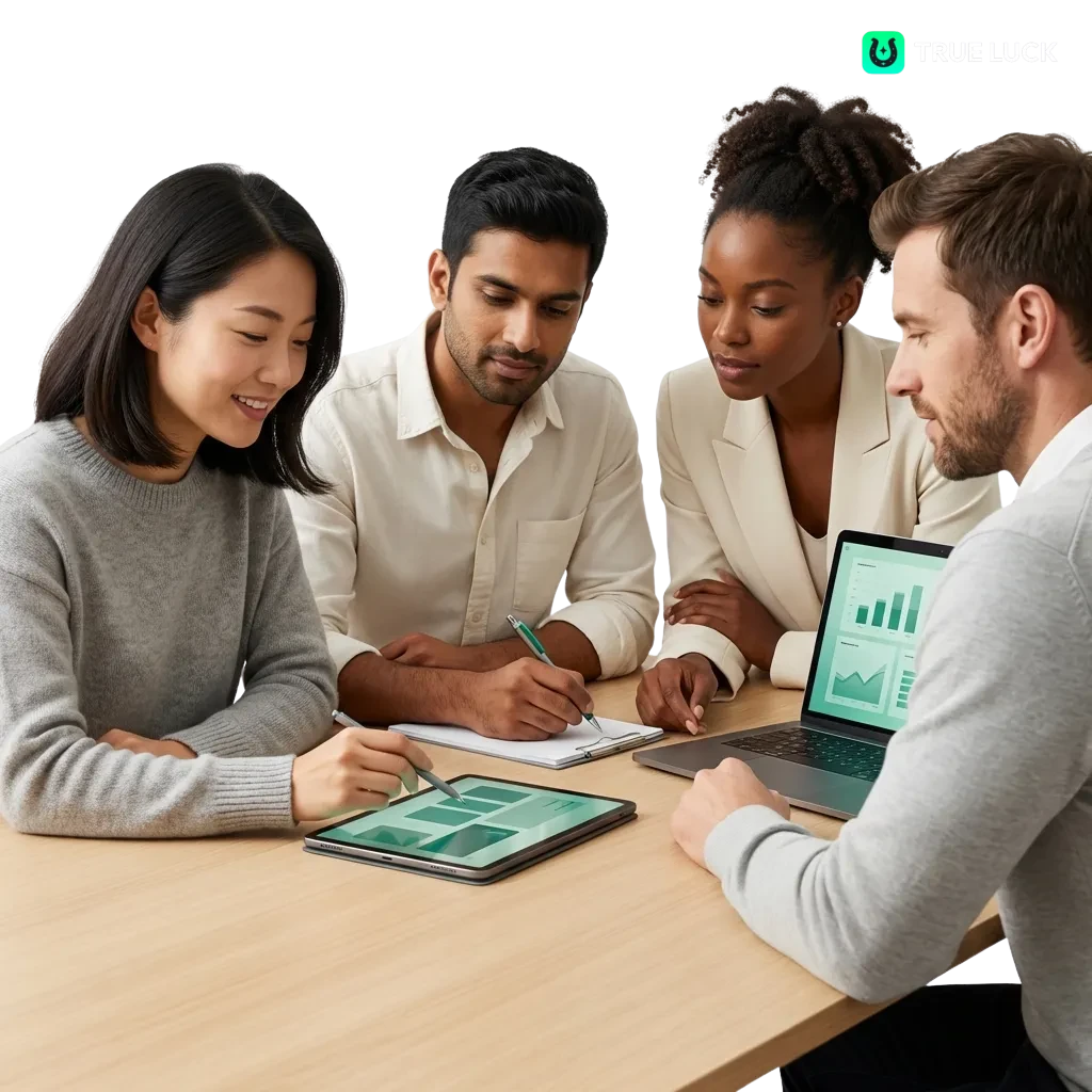 Plataforma TrueLuck con apuestas deportivas, casino online y bonos de bienvenida para jugadores en España