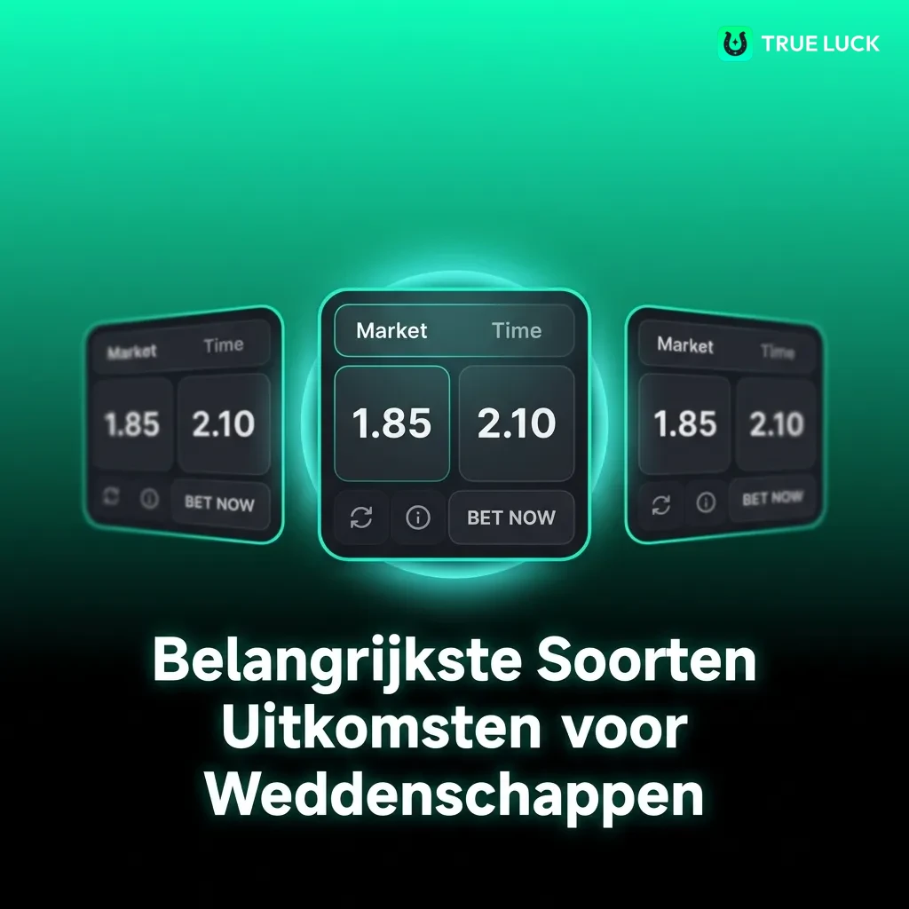 Infographic showing different betting outcome types: handicap, over/under totals, correct score, and first goalscorer options.