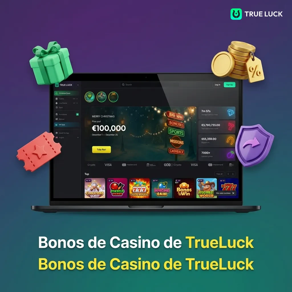 Bonos de casino TrueLuck: recarga semanal, cashback en vivo y tiradas gratis para usuarios registrados