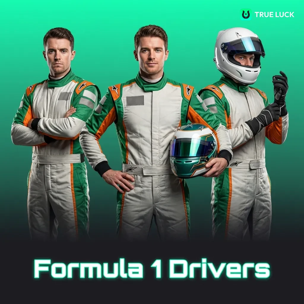 Table showing 2026 F1 teams, drivers, and championship odds for all 20 competitors across 10 racing teams.