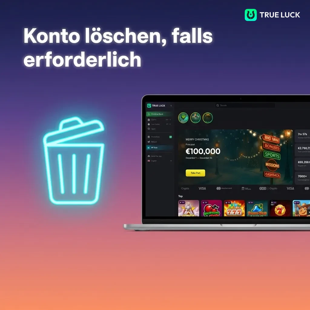 Steps to delete account: contact support, verify identity, withdraw balance, confirm deletion within 48 hours.