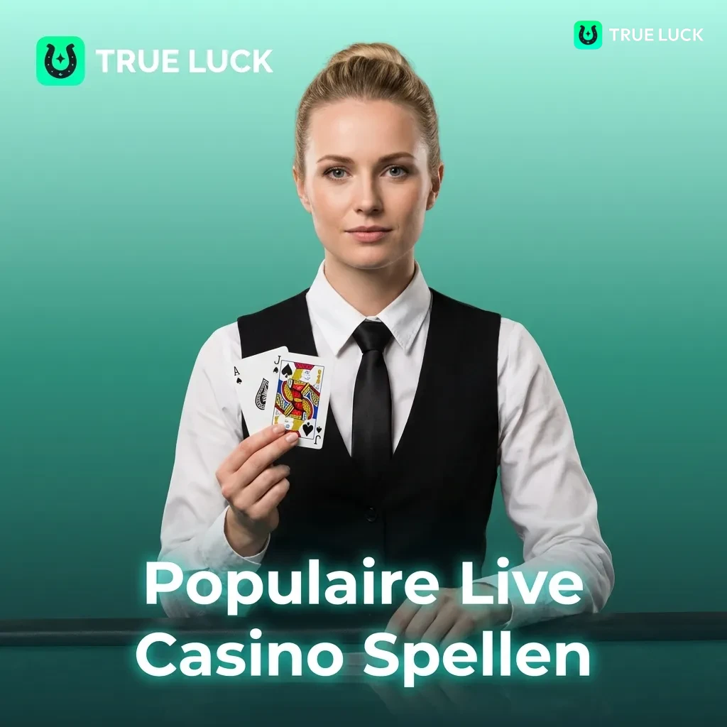 Popular live casino games including Lightning Roulette, Blackjack Party, Mega Ball, and Crazy Time at TrueLuck casino
