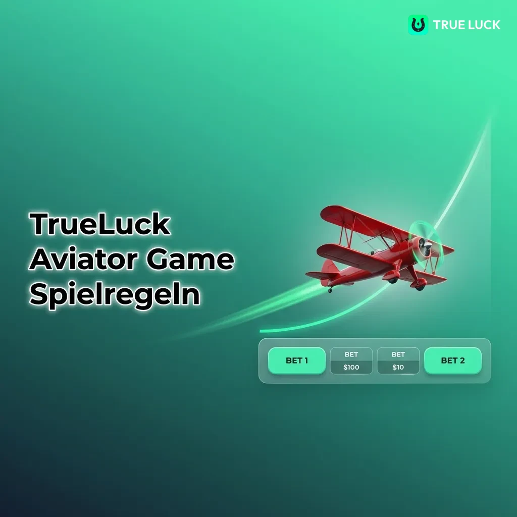 Aviator game interface showing airplane ascending with rising multiplier and cash-out button for TrueLuck casino