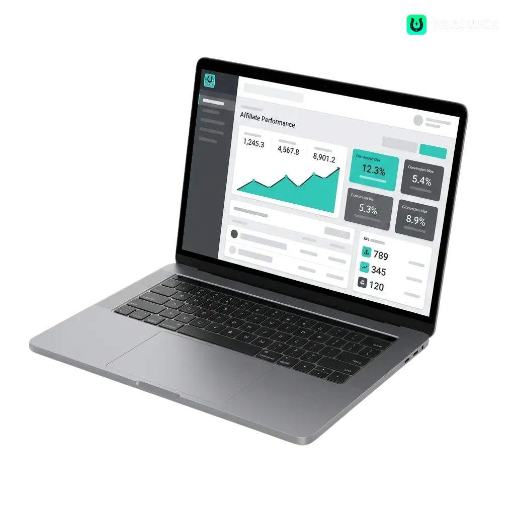 TrueLuck Partnerprogramm für iGaming mit wettbewerbsfähigen Provisionen und persönlichem Account Manager Support