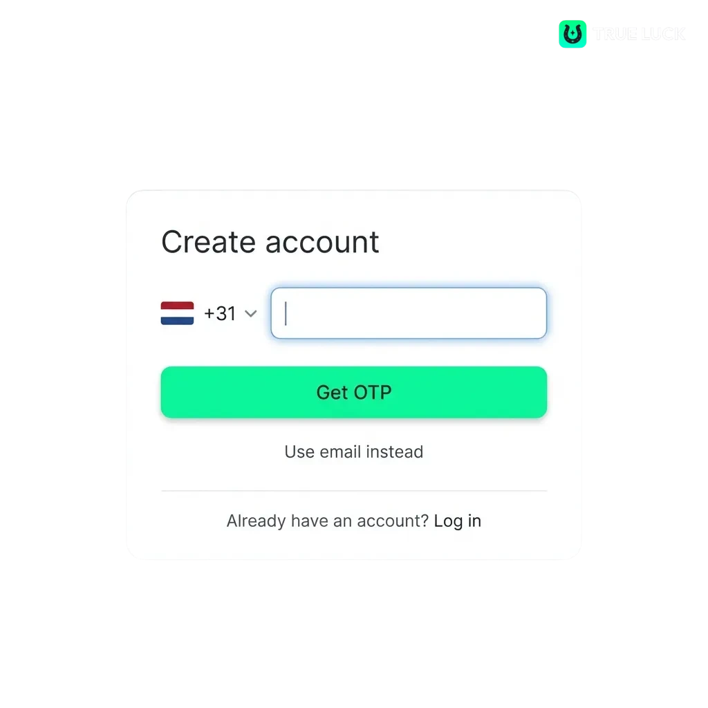 TrueLuck registration, login and verification process guide with casino bonuses and account security for Dutch players