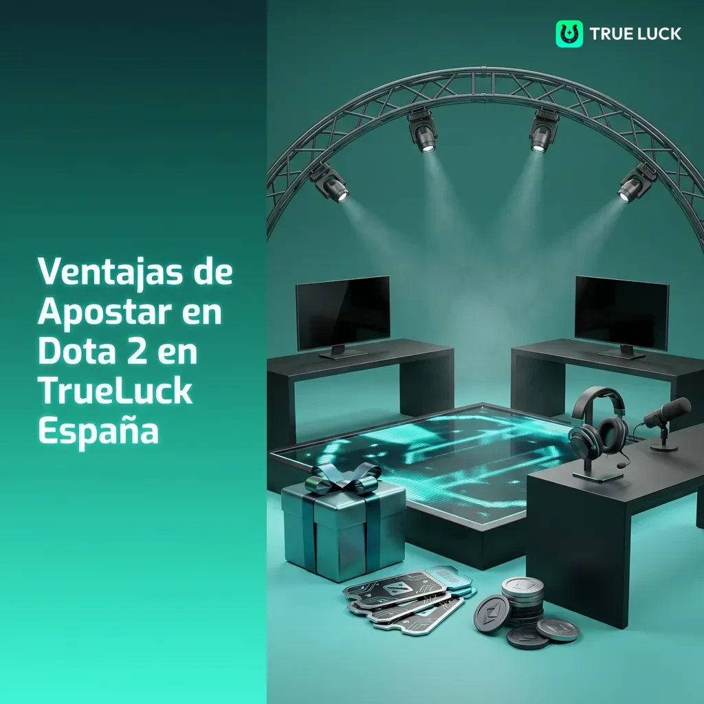 TrueLuck España betting platform showing Dota 2 competitive gaming bonuses and local payment options for Spanish players