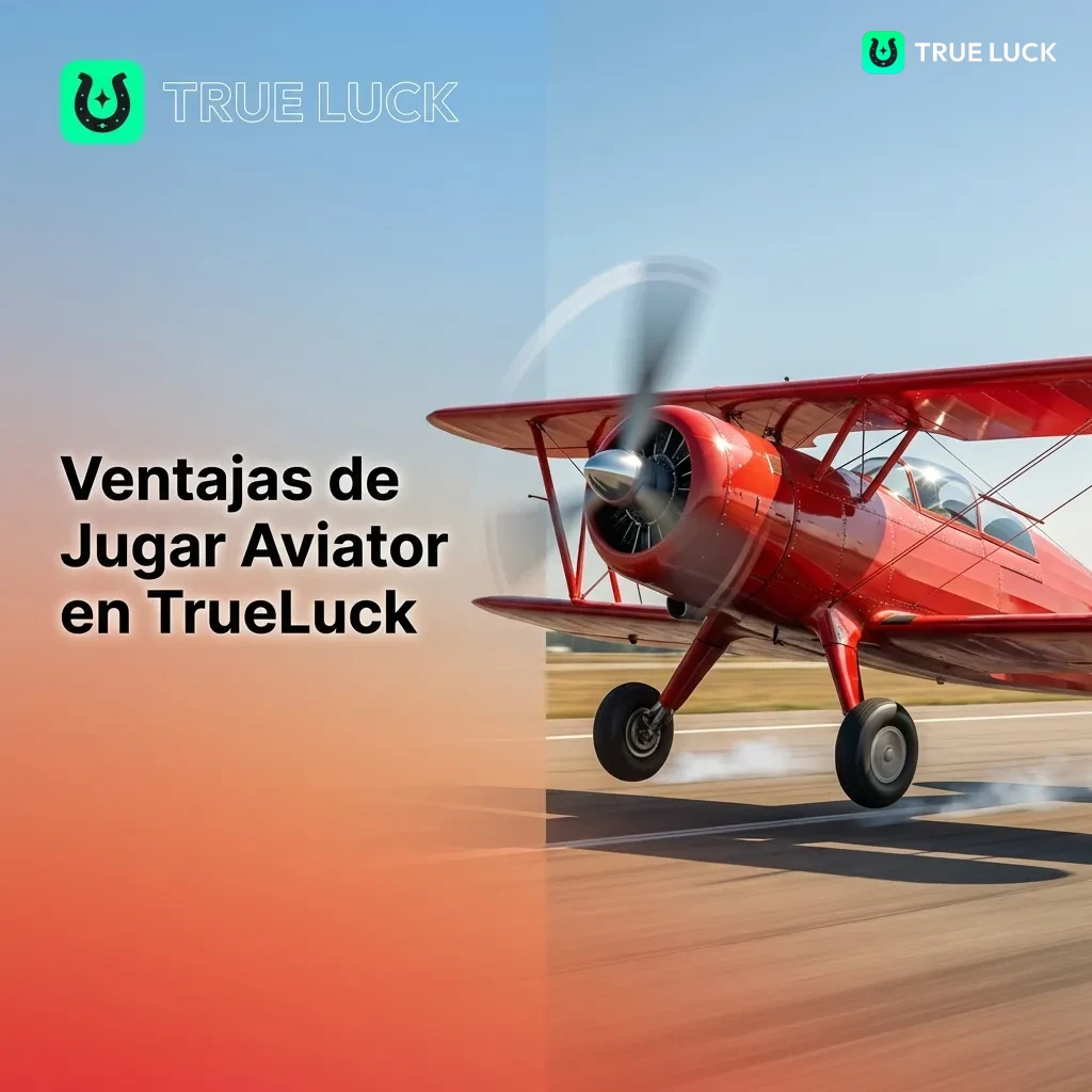 TrueLuck Aviator game interface showing 97% RTP, instant withdrawals, and mobile compatibility features for Spanish players