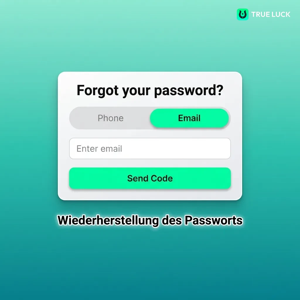 Person clicking "Forgot Password" link on login screen to reset password via email or SMS verification