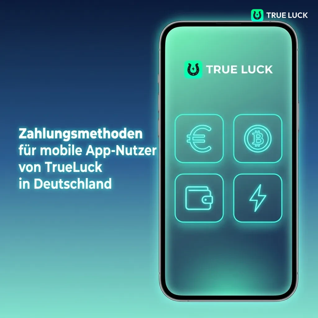 TrueLuck mobile app payment methods in Germany including bank transfer, credit cards, digital wallets, and cryptocurrency