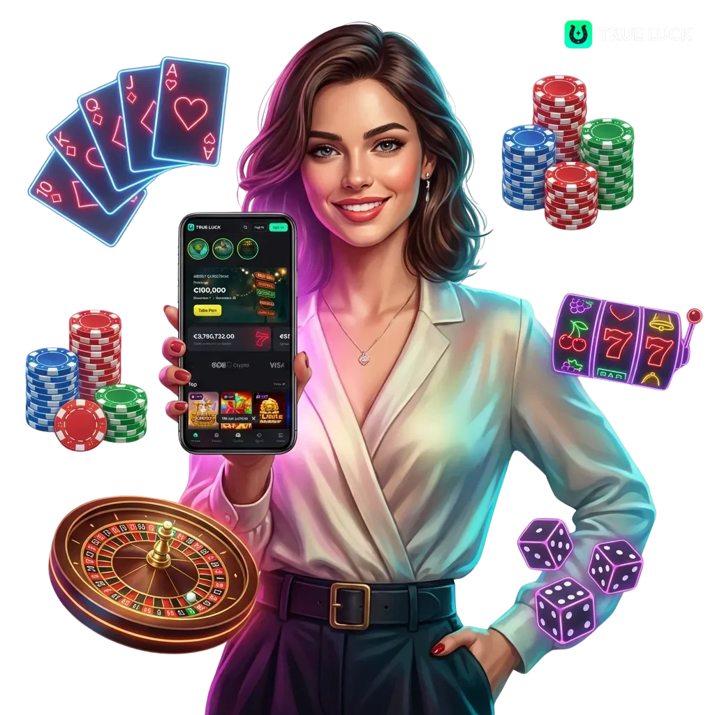 Casino TrueLuck : jeux en direct, machines à sous et bonus de bienvenue.